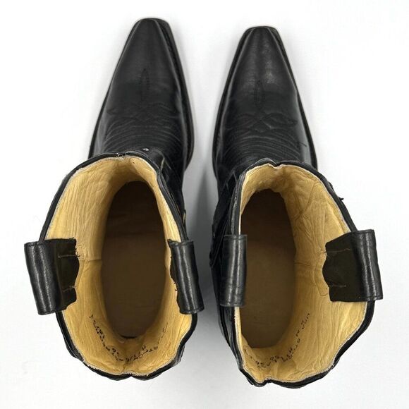Corral Black Western Heeled Boots with Buckle - Picture 3 of 14